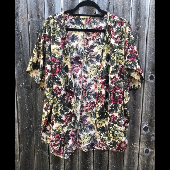 Olive tree floral print cardigan - Picture 1 of 4